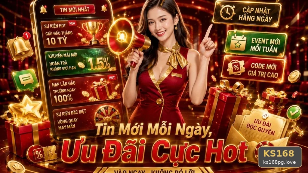 Giải Mã Biểu Tượng Tin Tức Và Quy Trình Nhận Ưu Đãi KS168 Cho Người Mới Tại ks168pg.love
